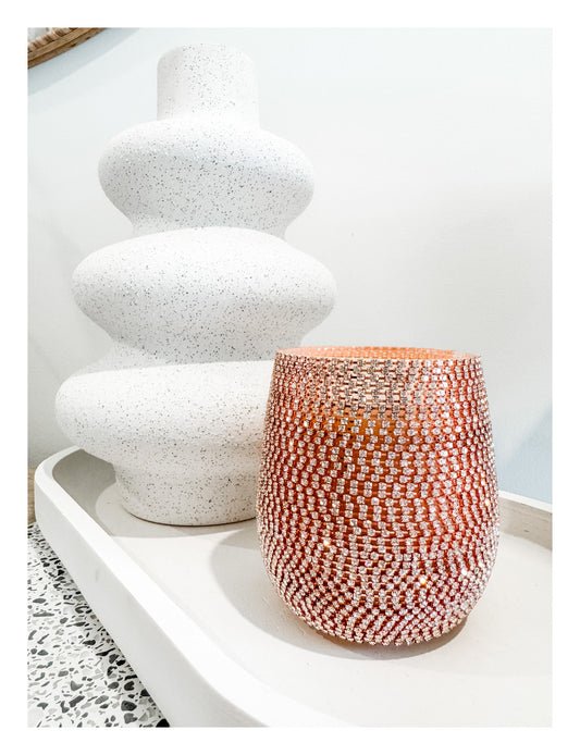 Bling Rose Gold Jar - Medium