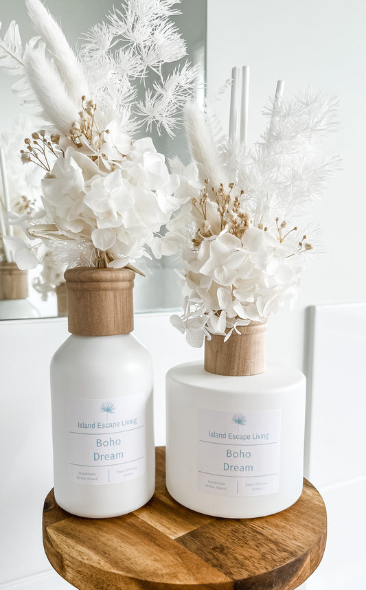 Reed Diffusers - White Flower Arrangement